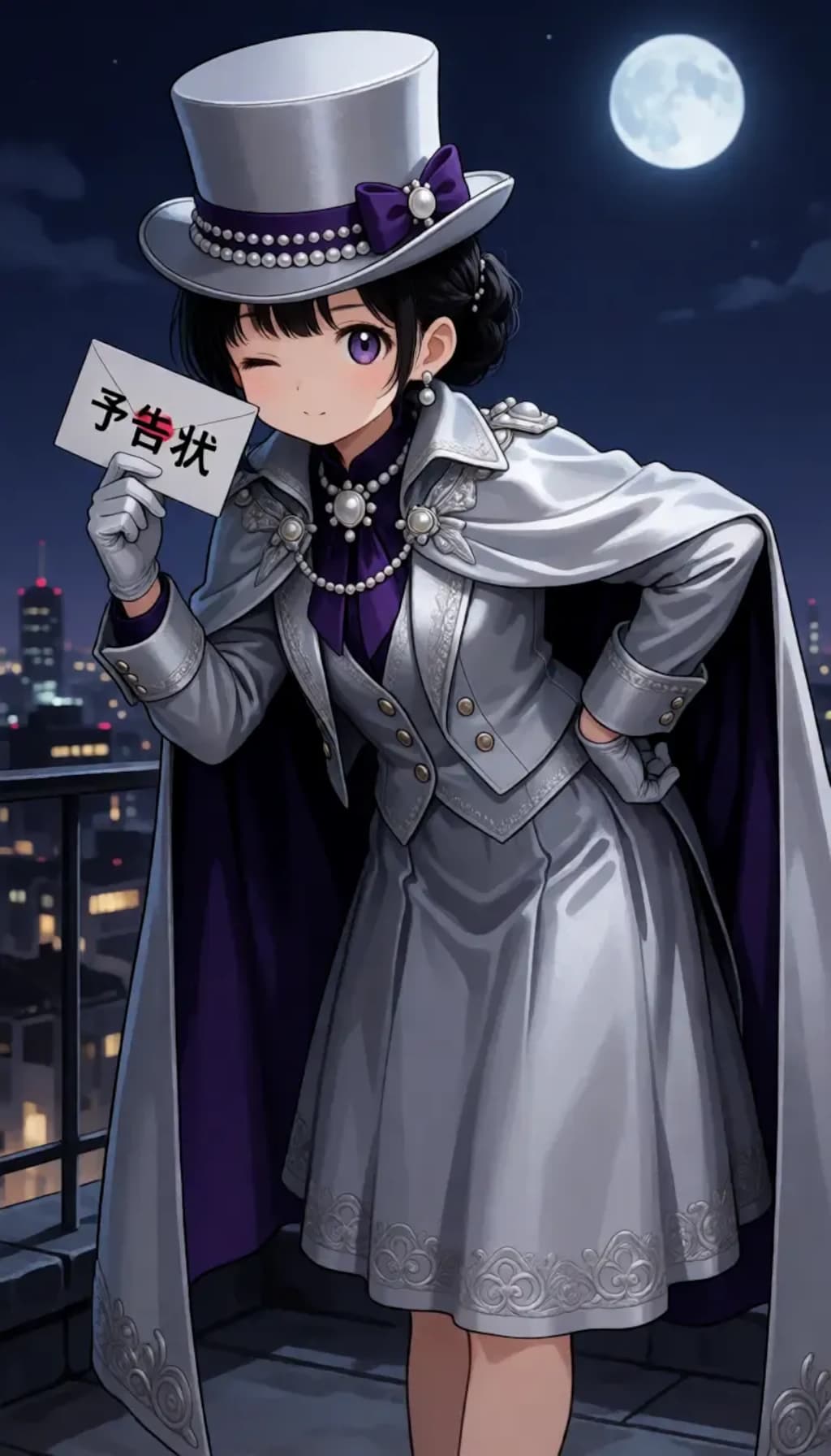 Phantom Thief Girl Under Moonlight