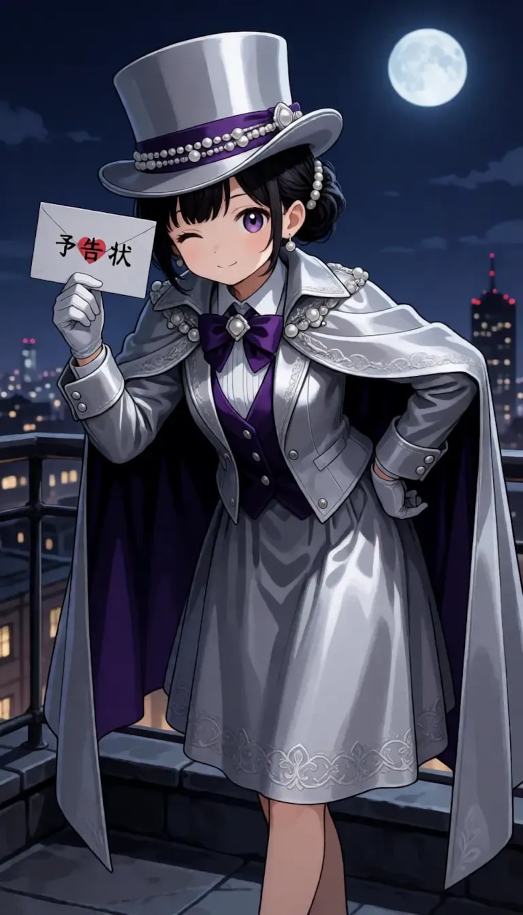 Phantom Thief Girl Under Moonlight
