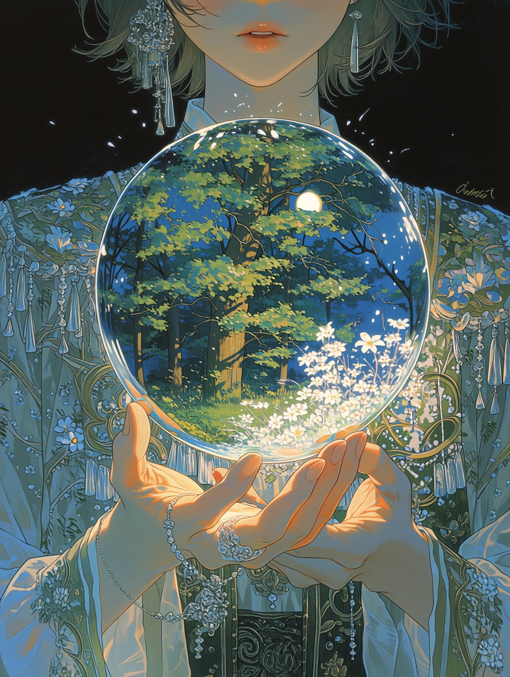 【再生成】水晶持った魔術師