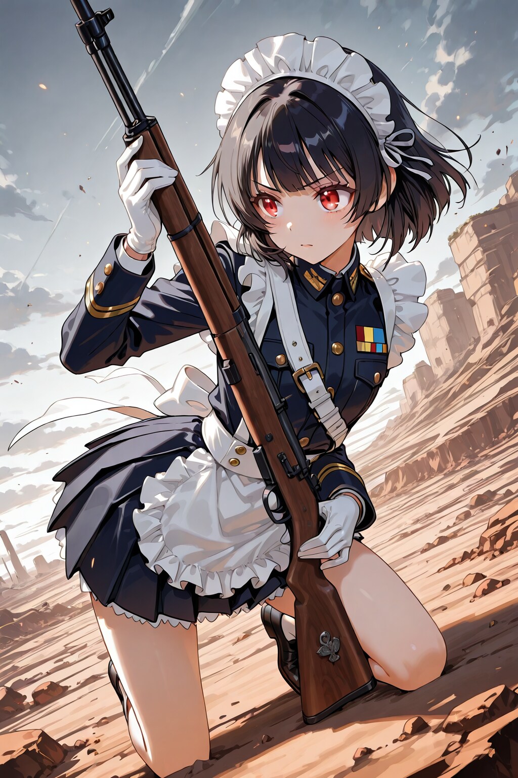 軍服メイド | の人気AIイラスト・グラビア