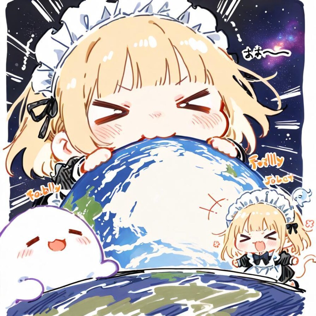 地球うめぇぇぇぇ！✨( >ω<)🌍👻