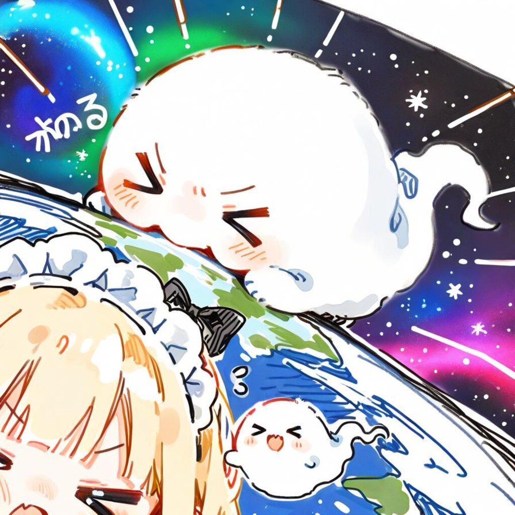 地球うめぇぇぇぇ！✨( >ω<)🌍👻
