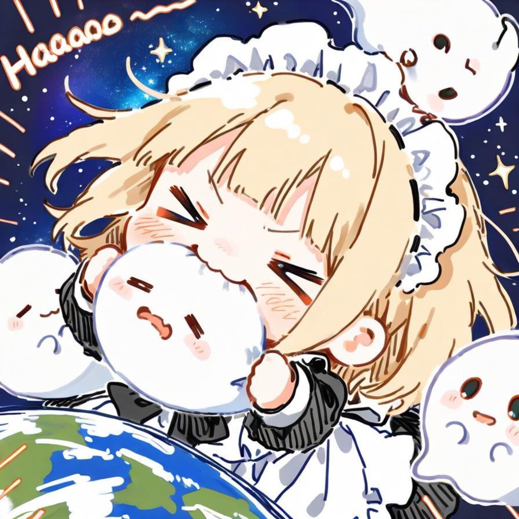 地球うめぇぇぇぇ！✨( >ω<)🌍👻