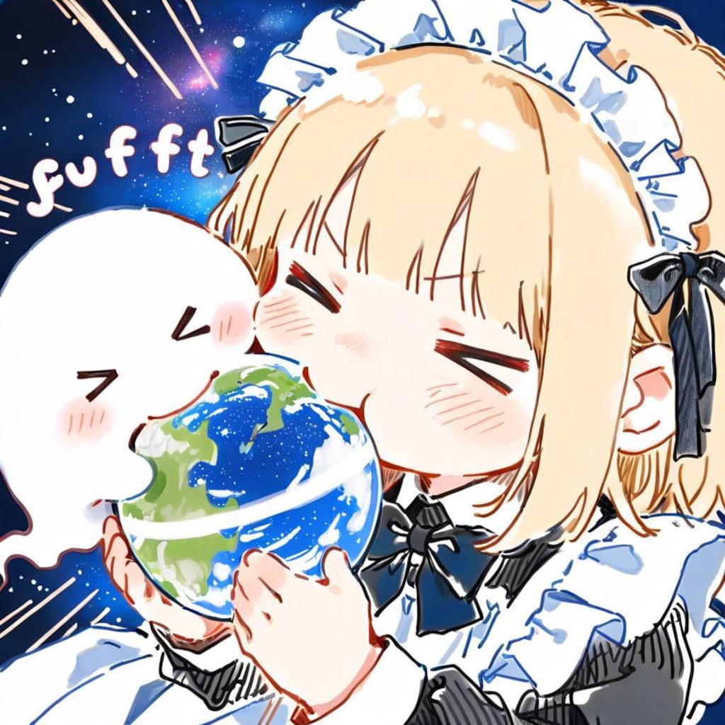 地球うめぇぇぇぇ！✨( >ω<)🌍👻