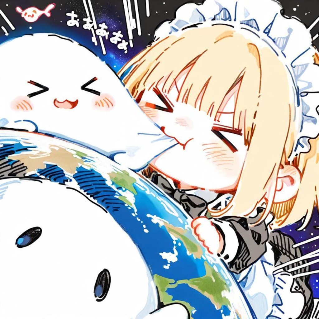 地球うめぇぇぇぇ！✨( >ω<)🌍👻