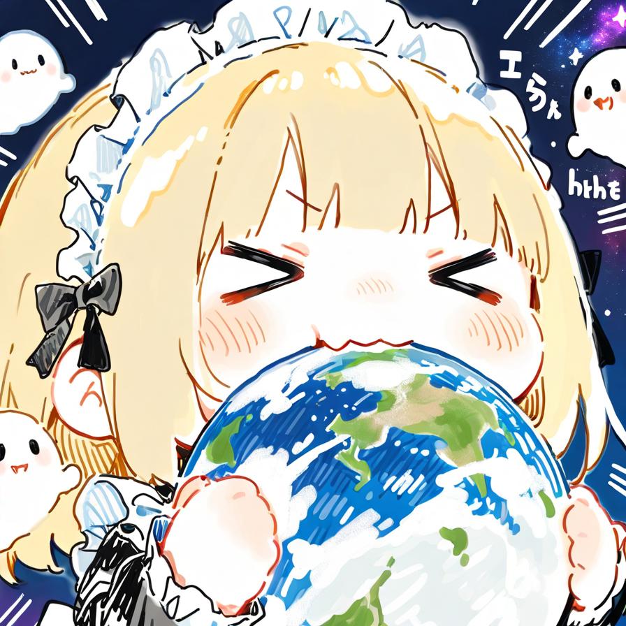地球うめぇぇぇぇ！✨( >ω<)🌍👻 | の人気AIイラスト・グラビア