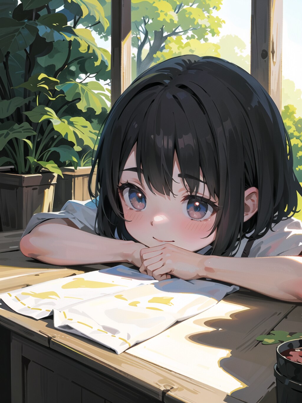 夏休みの宿題を諦めた巫女