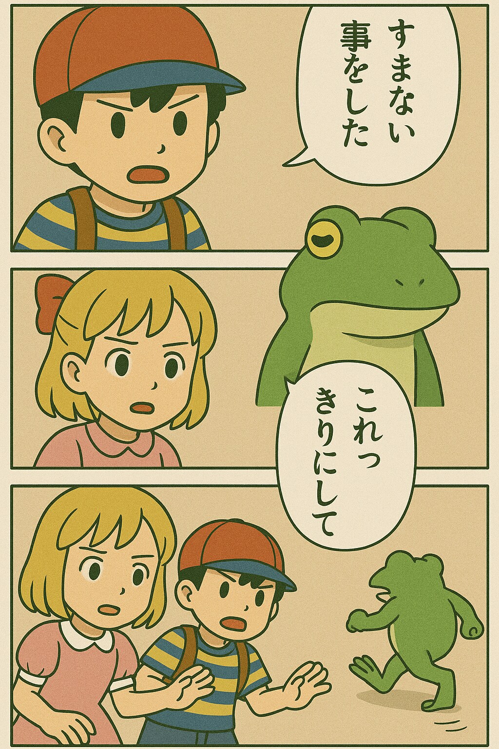 エンディングまで泣いたら駄目の、くにへかえるんだな