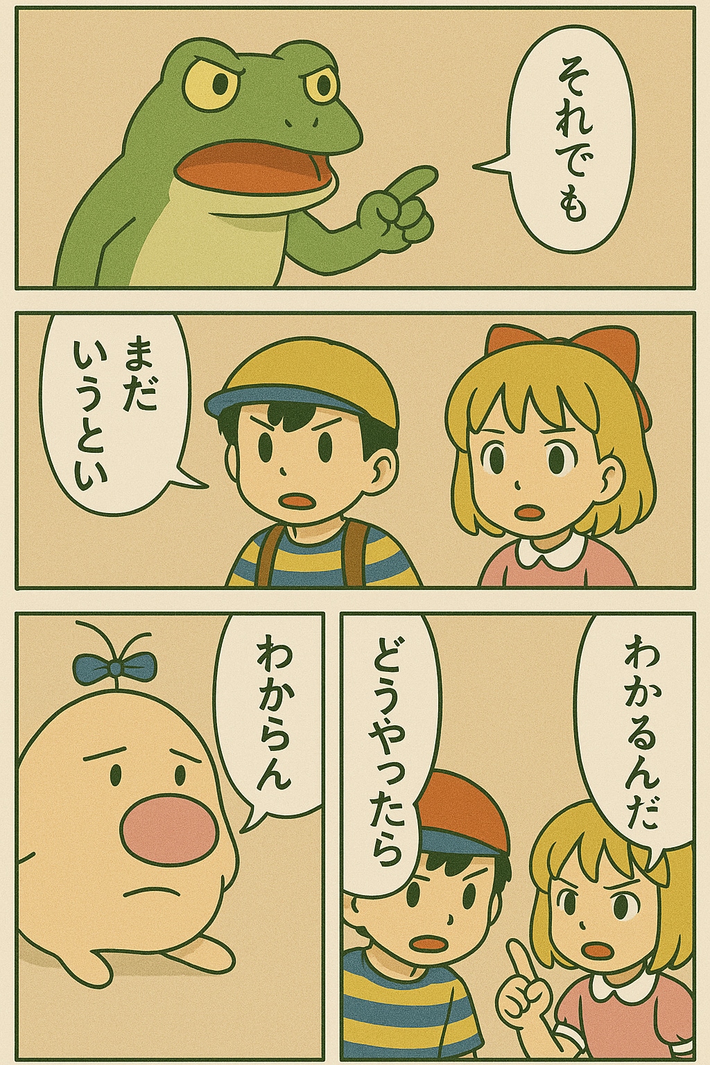 エンディングまで泣いたら駄目の、くにへかえるんだな