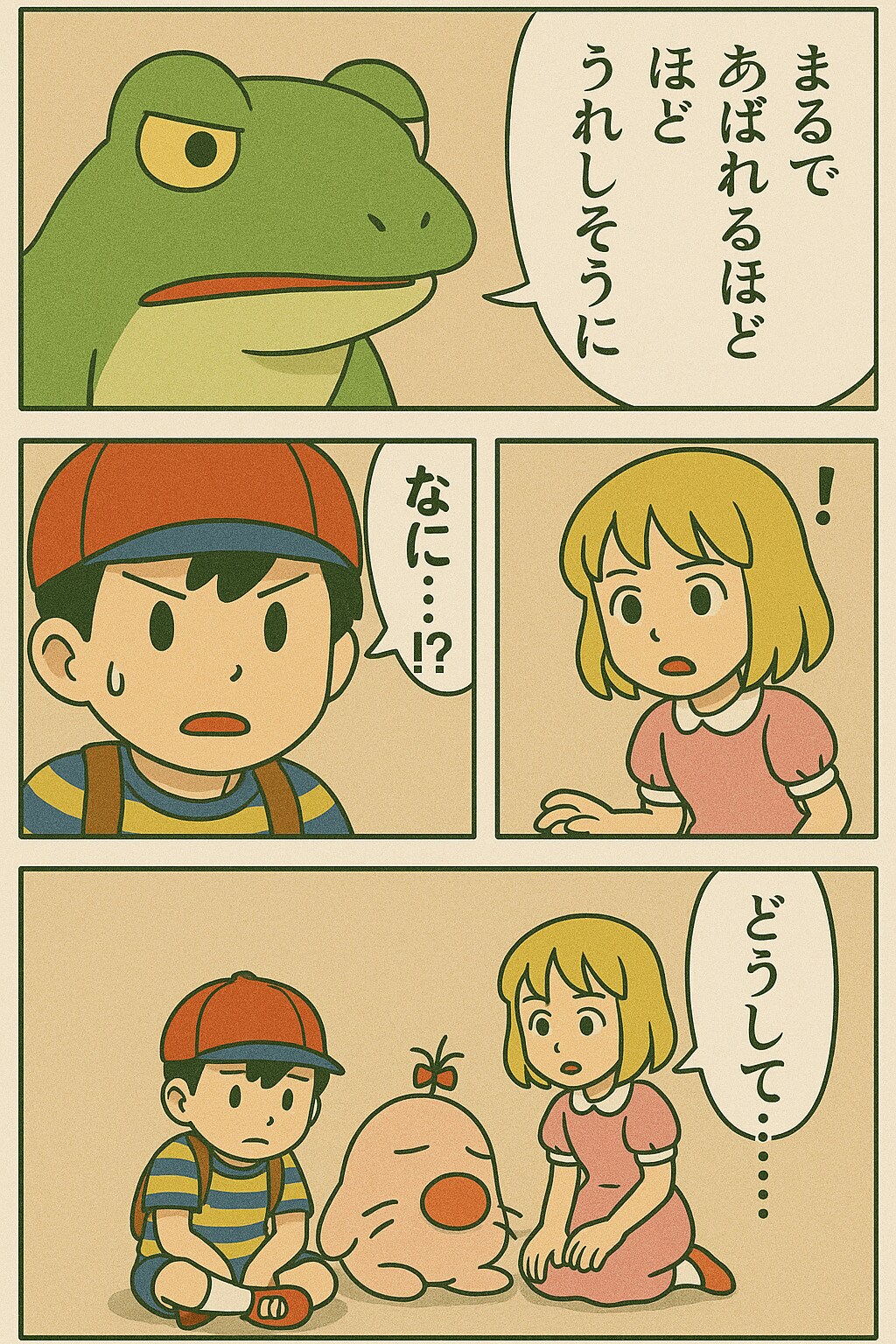 エンディングまで泣いたら駄目の、くにへかえるんだな