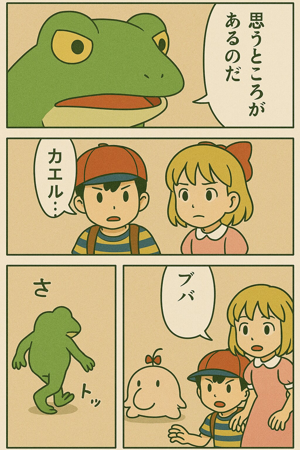 エンディングまで泣いたら駄目の、くにへかえるんだな