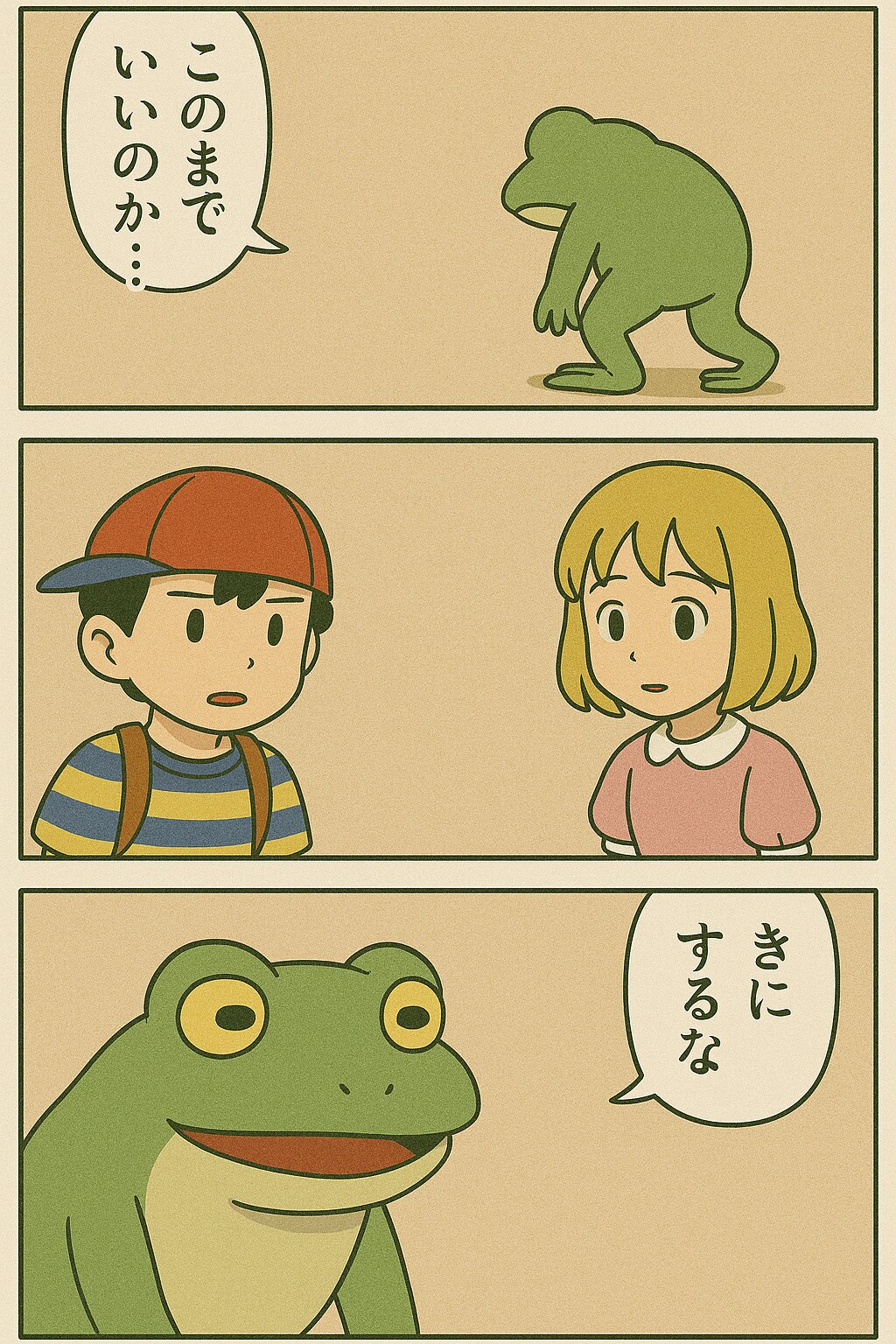 エンディングまで泣いたら駄目の、くにへかえるんだな