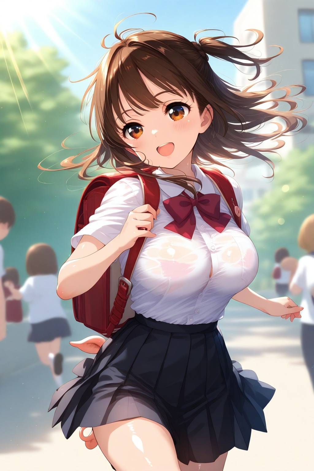 登校中