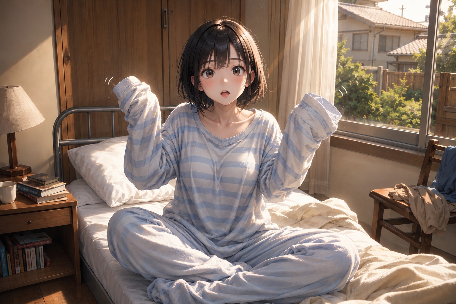朝起きたら女体化してた男の子