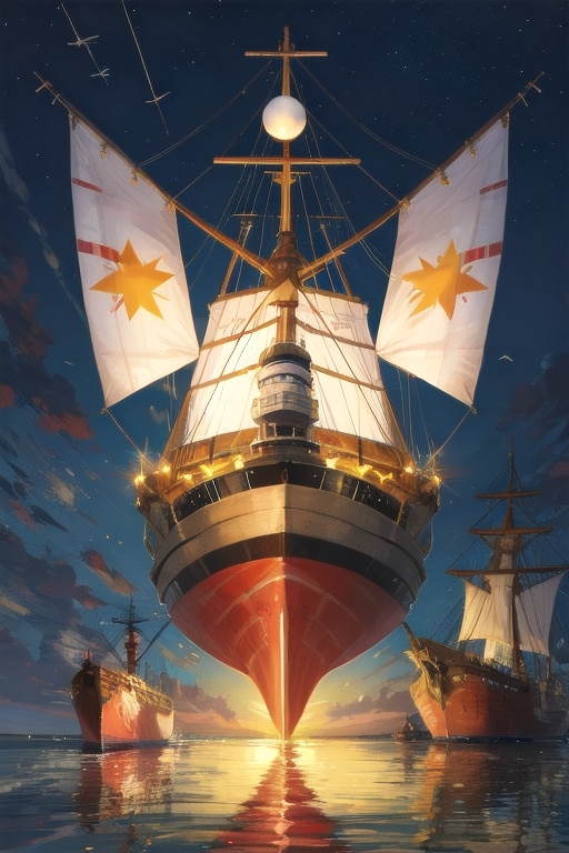 ガラス壜の船 | の人気AIイラスト・グラビア