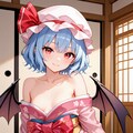開けた晴れ着スカーレット姉妹 9枚目