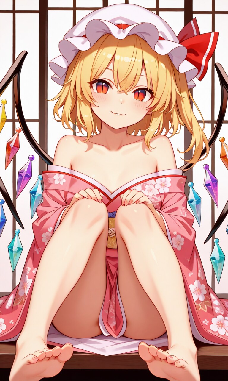 開けた晴れ着スカーレット姉妹