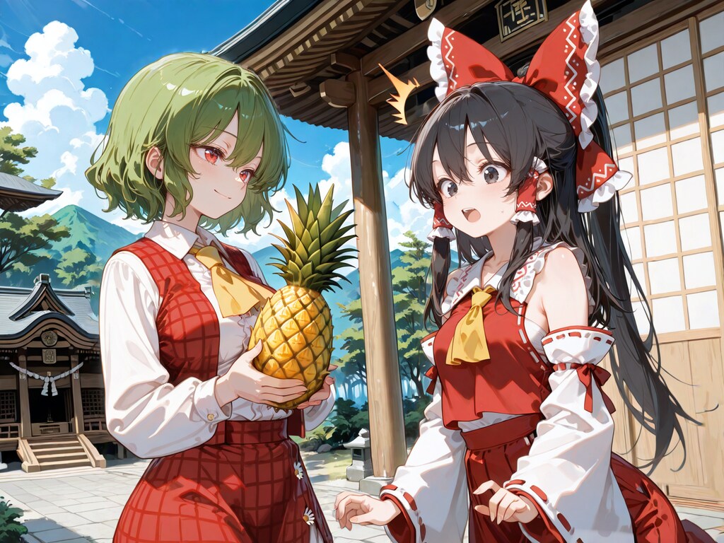 きょうのれいむさん（パイナップルの日）