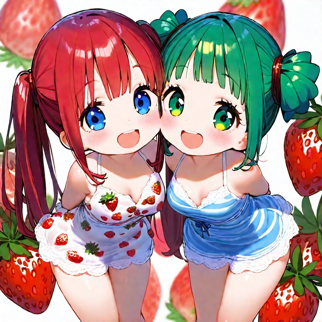 赤イチゴちゃんと青イチゴちゃん