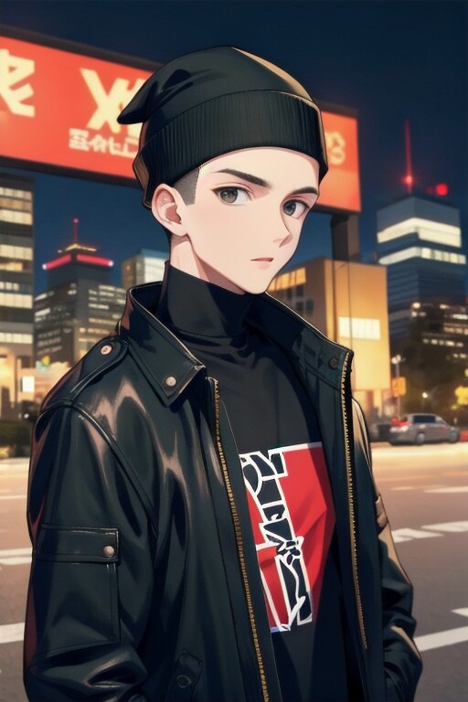 帽子の男性