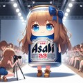 ファッションモデルのビールとカメラマンの少女 3枚目
