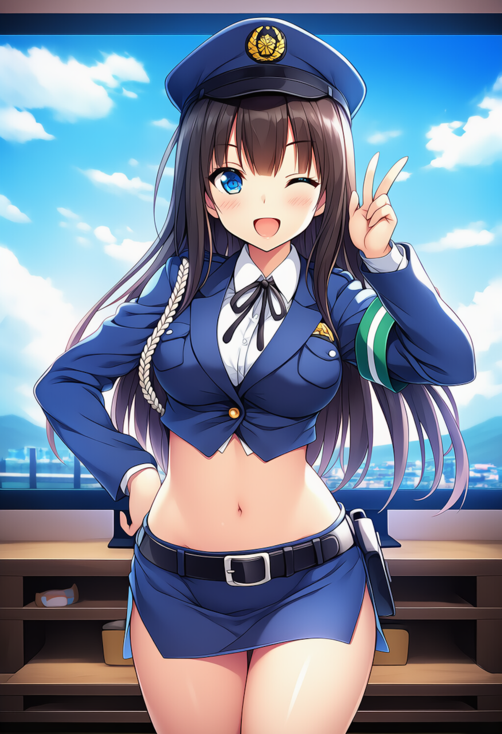 ミニパトのミニスカポリスが逮捕しちゃうぞ♡