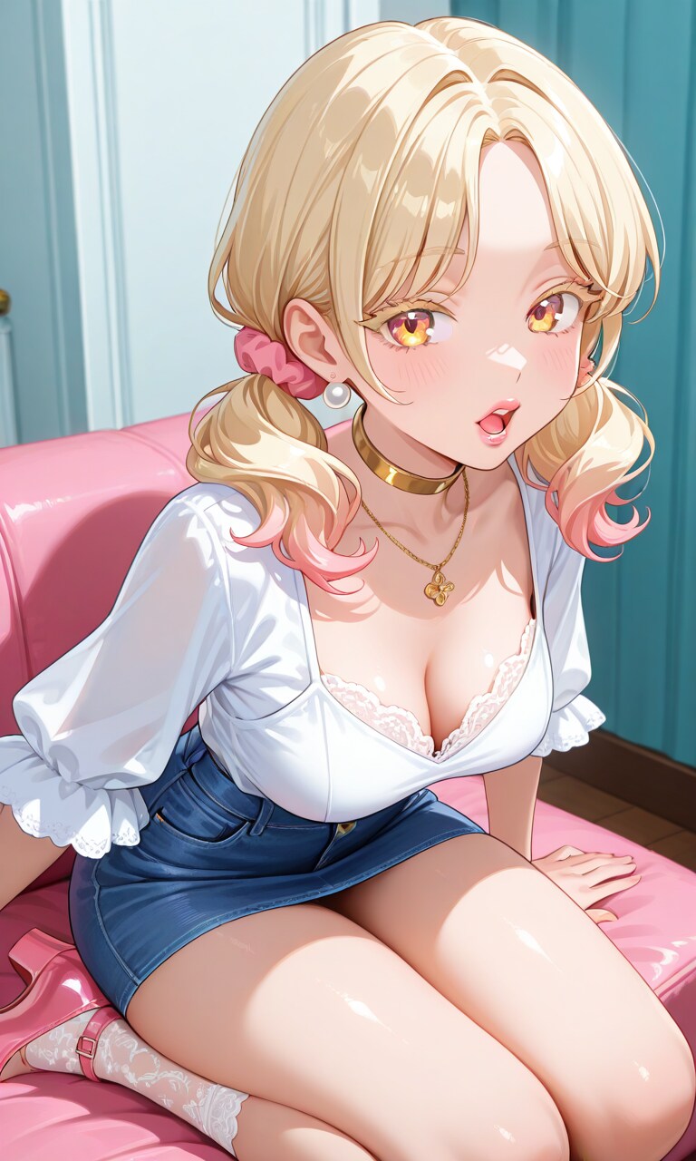 エリカの服を桃に着せてみると…♥