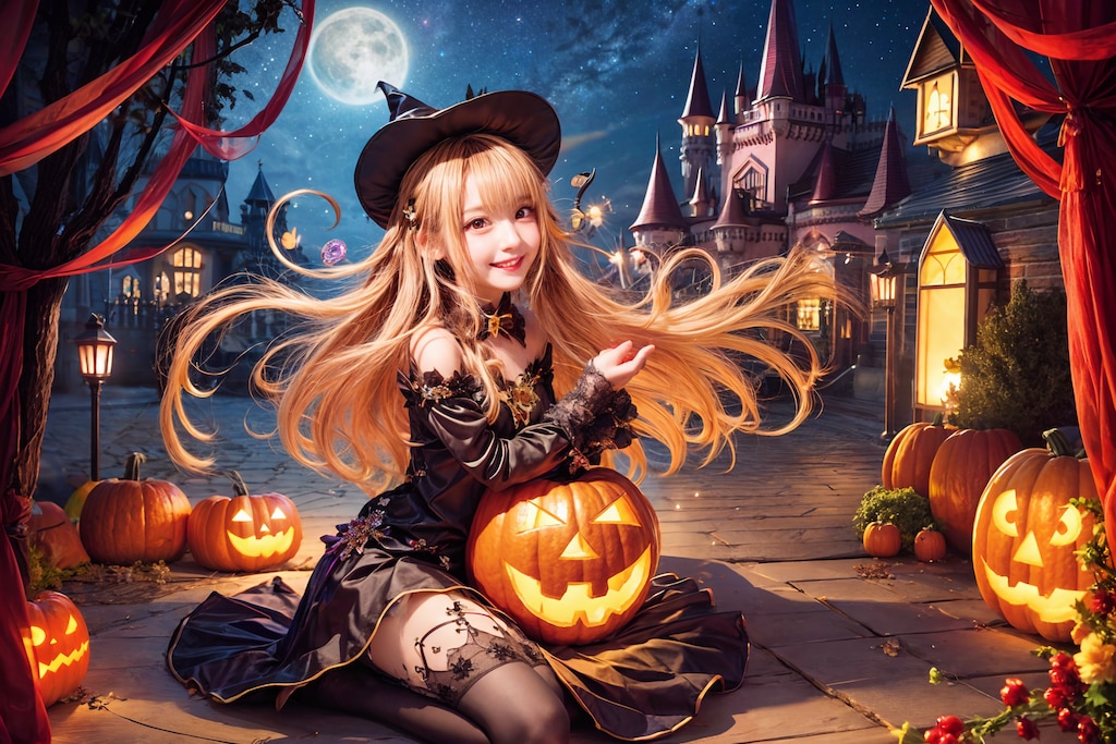 ハロウィンの街並