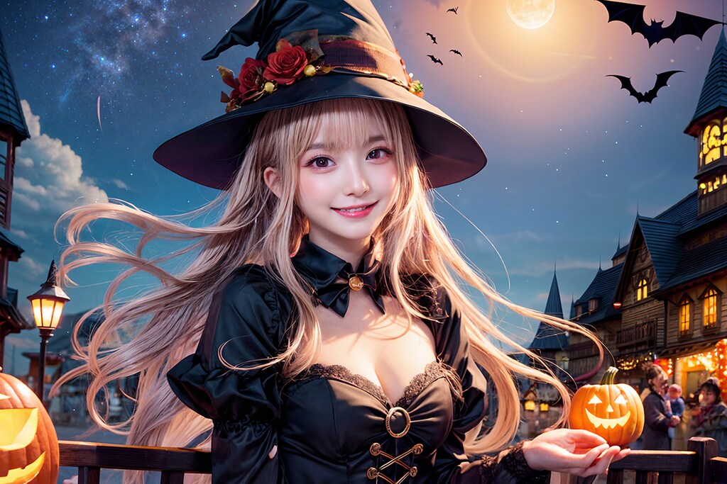 ハロウィンの街並