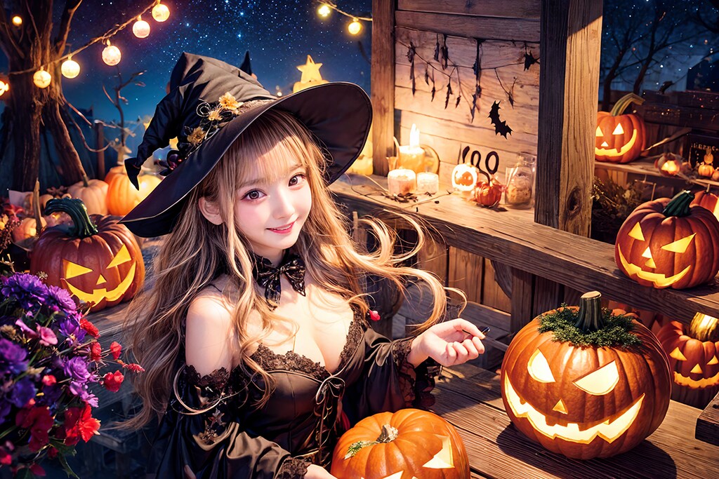 ハロウィンの街並