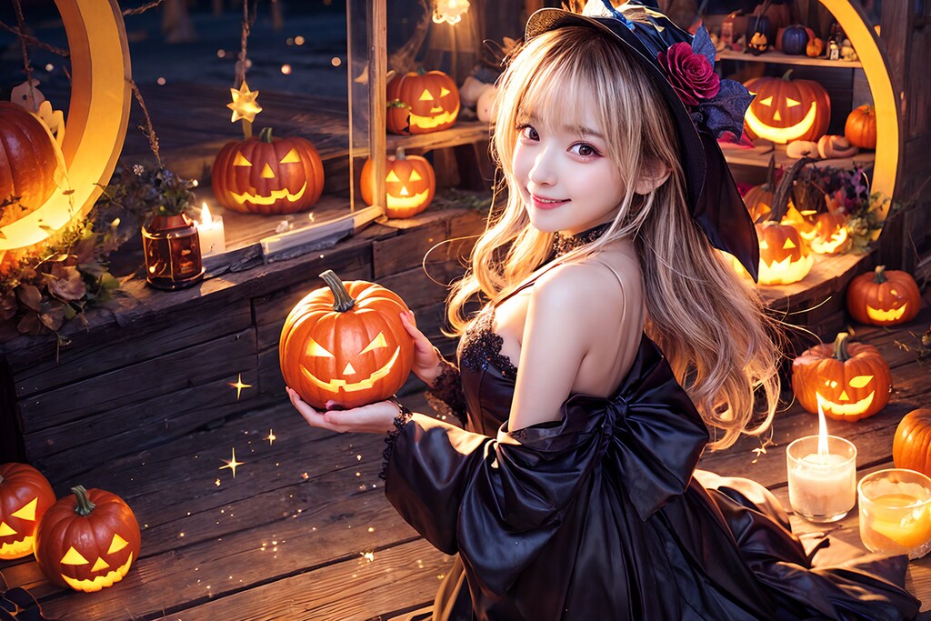 ハロウィンの街並