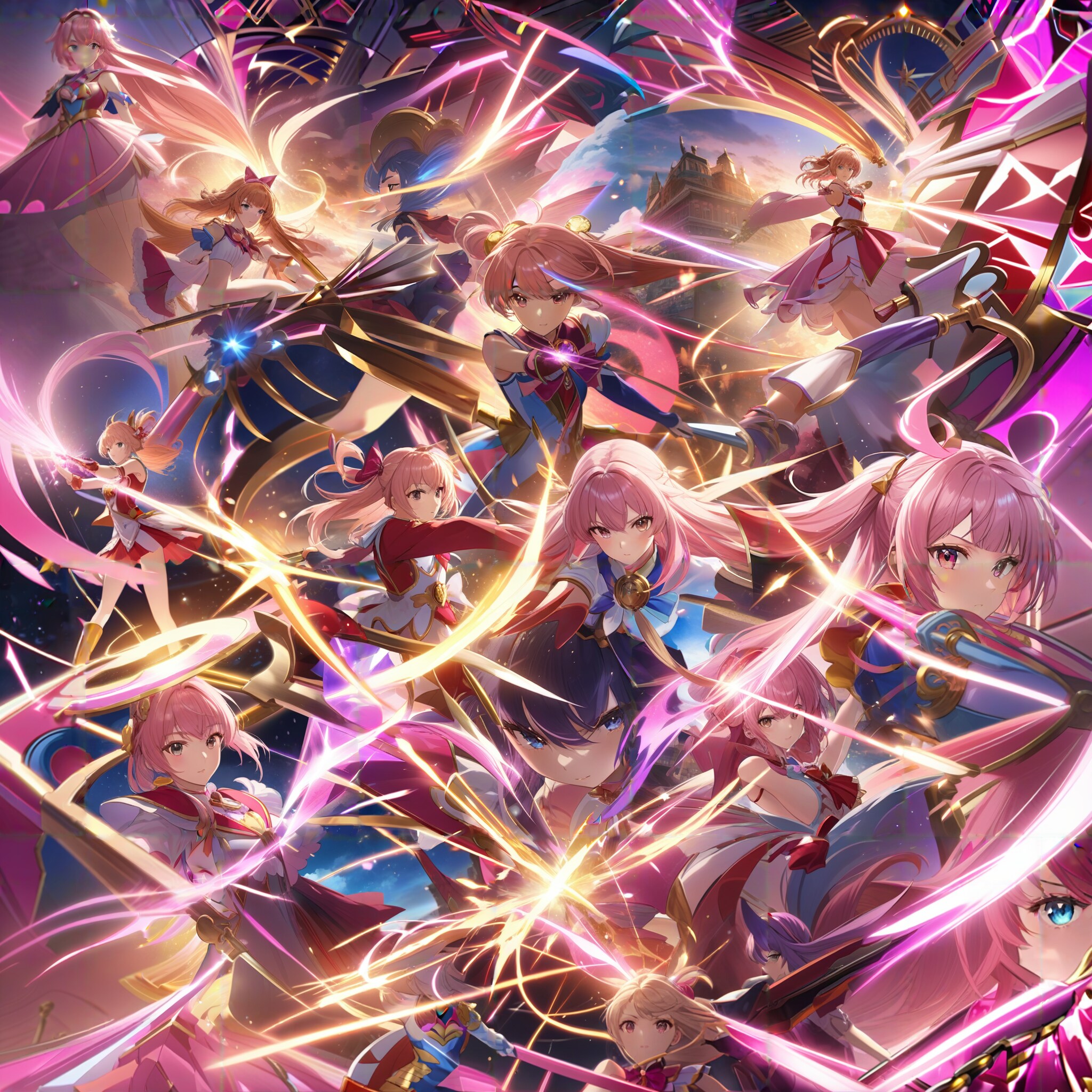 戦う魔法少女たち | の人気AIイラスト・グラビア