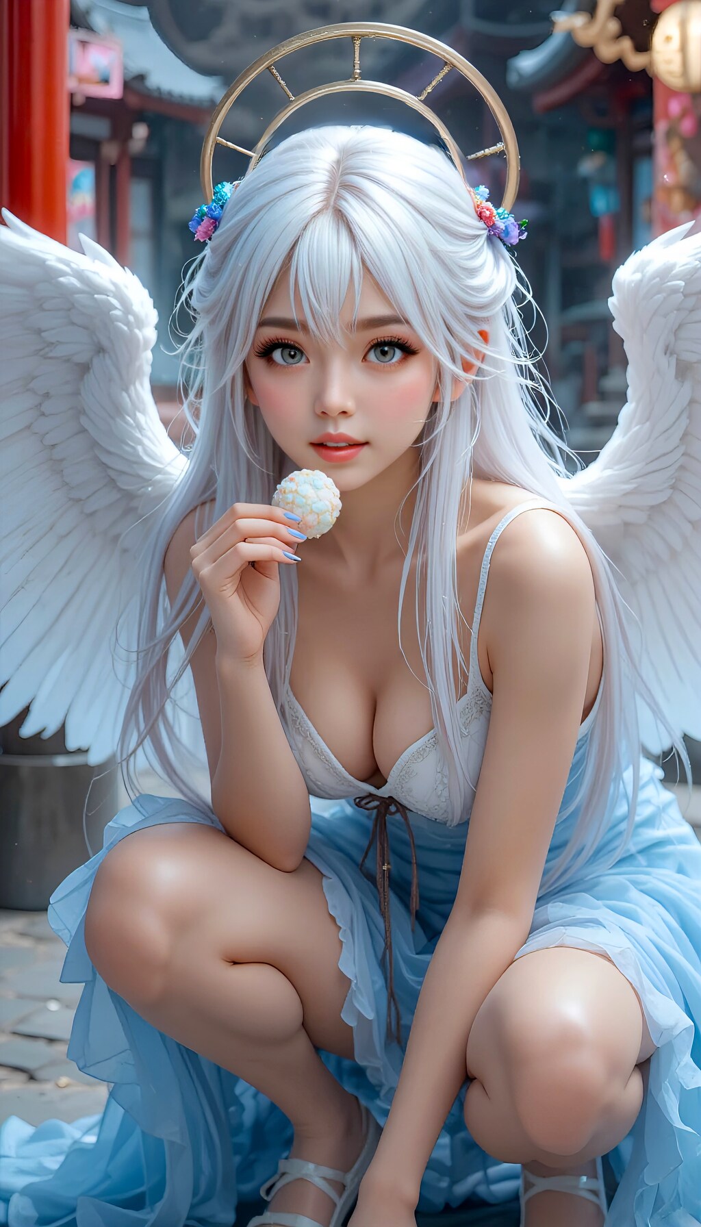 お餅を好きな天使が舞い降りた