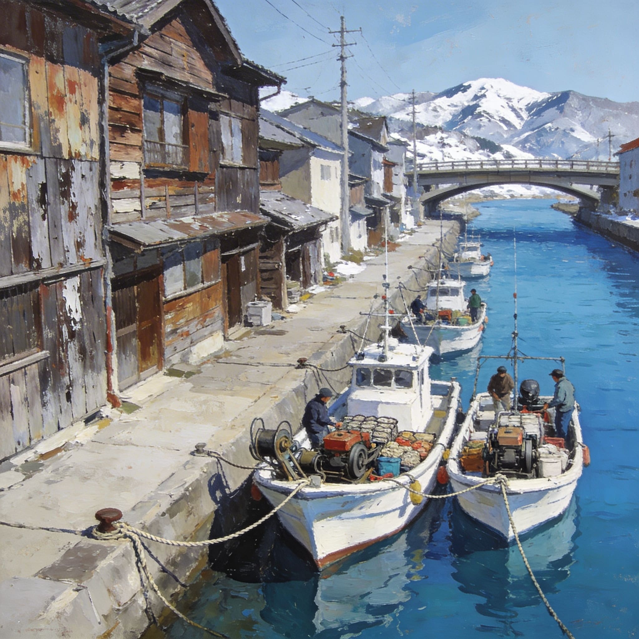 日本の伝統ある漁港 | の人気AIイラスト・グラビア