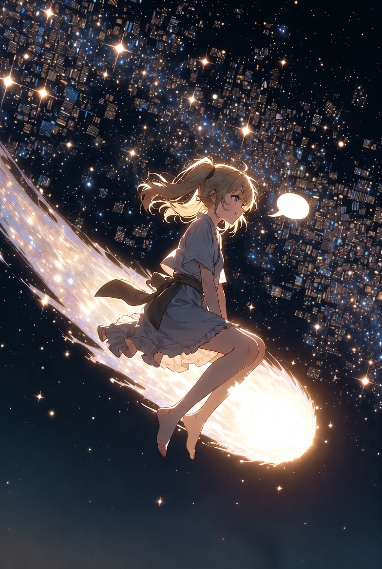 彗星みたいに この闇からピューって抜け出すよ！ | の人気AIイラスト・グラビア