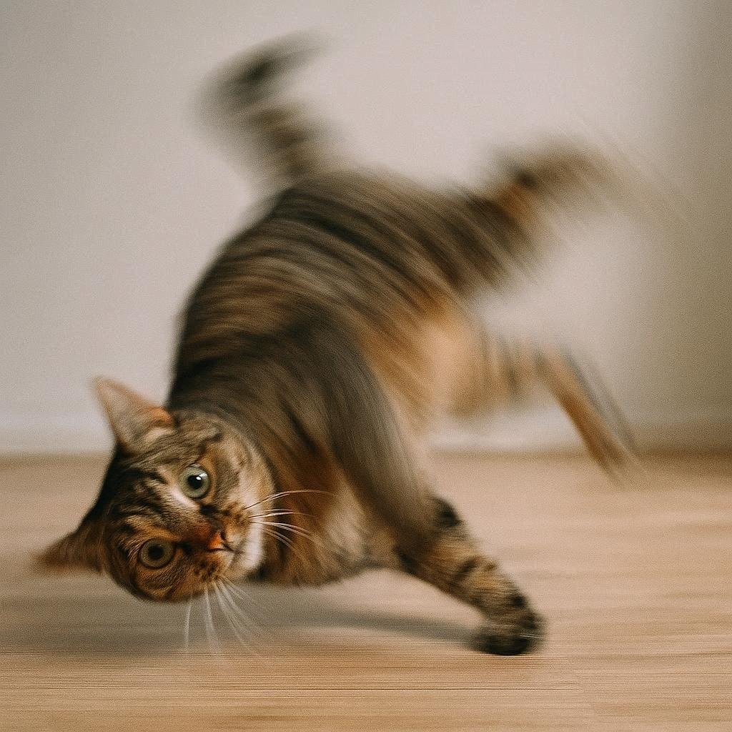ブレイクダンス猫とエフェクト