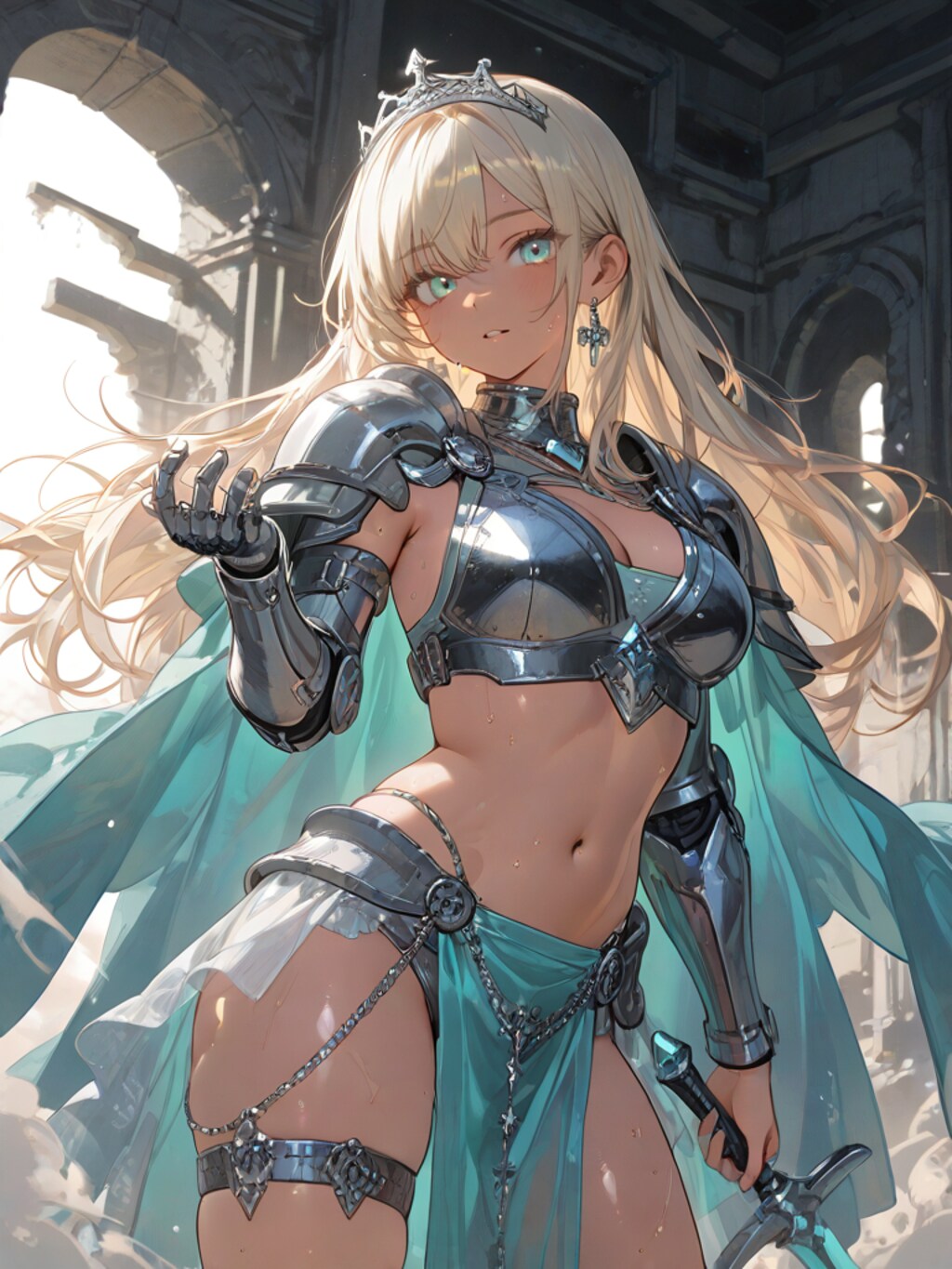 金髪ロング女騎士