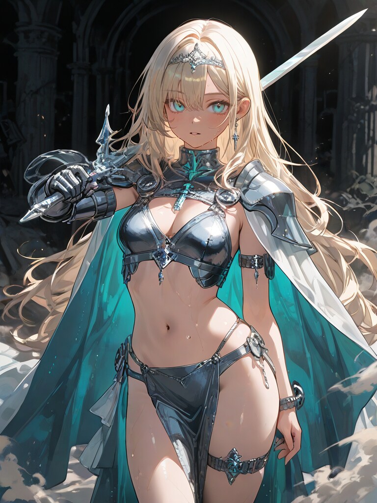 金髪ロング女騎士
