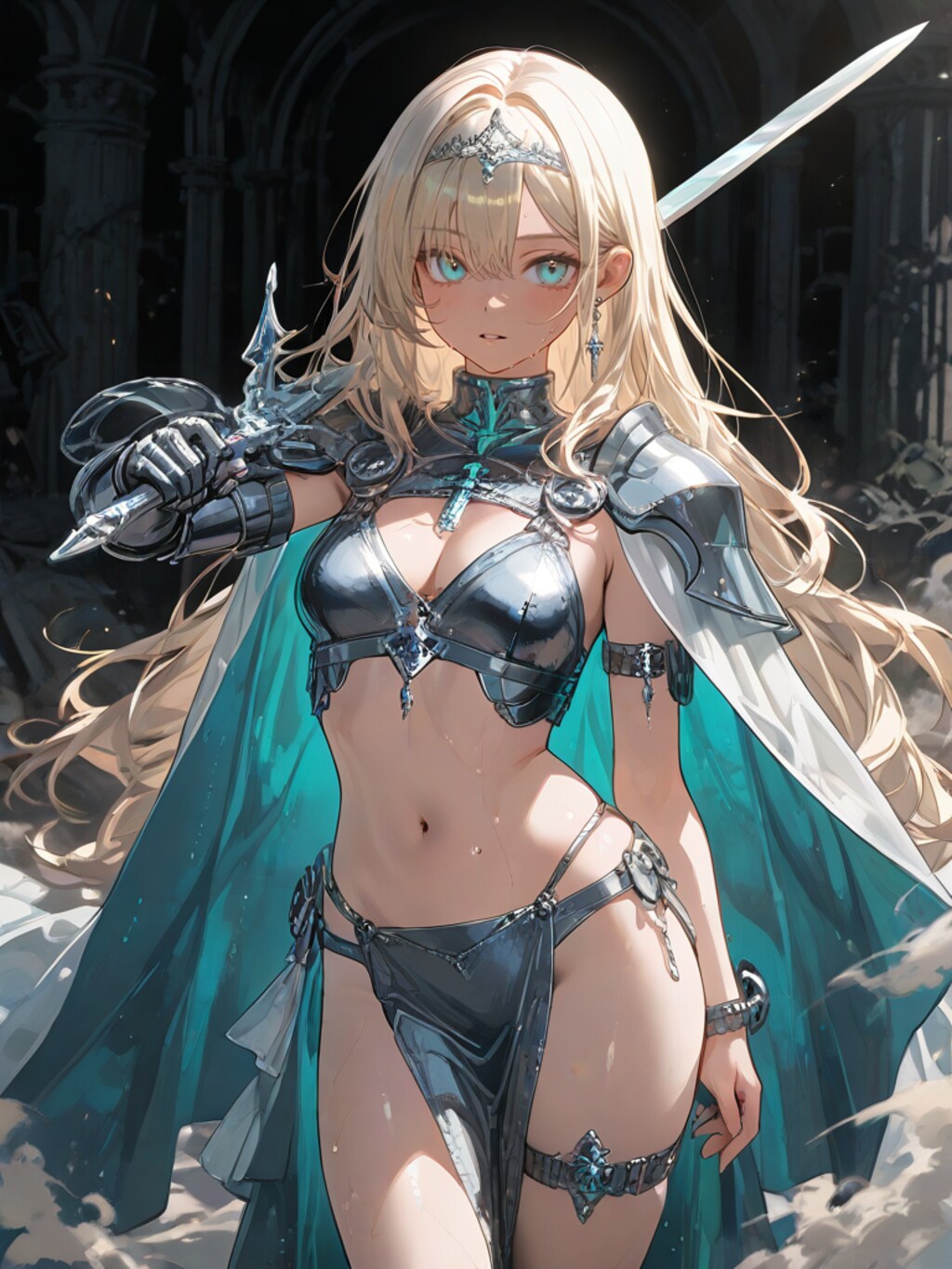 金髪ロング女騎士