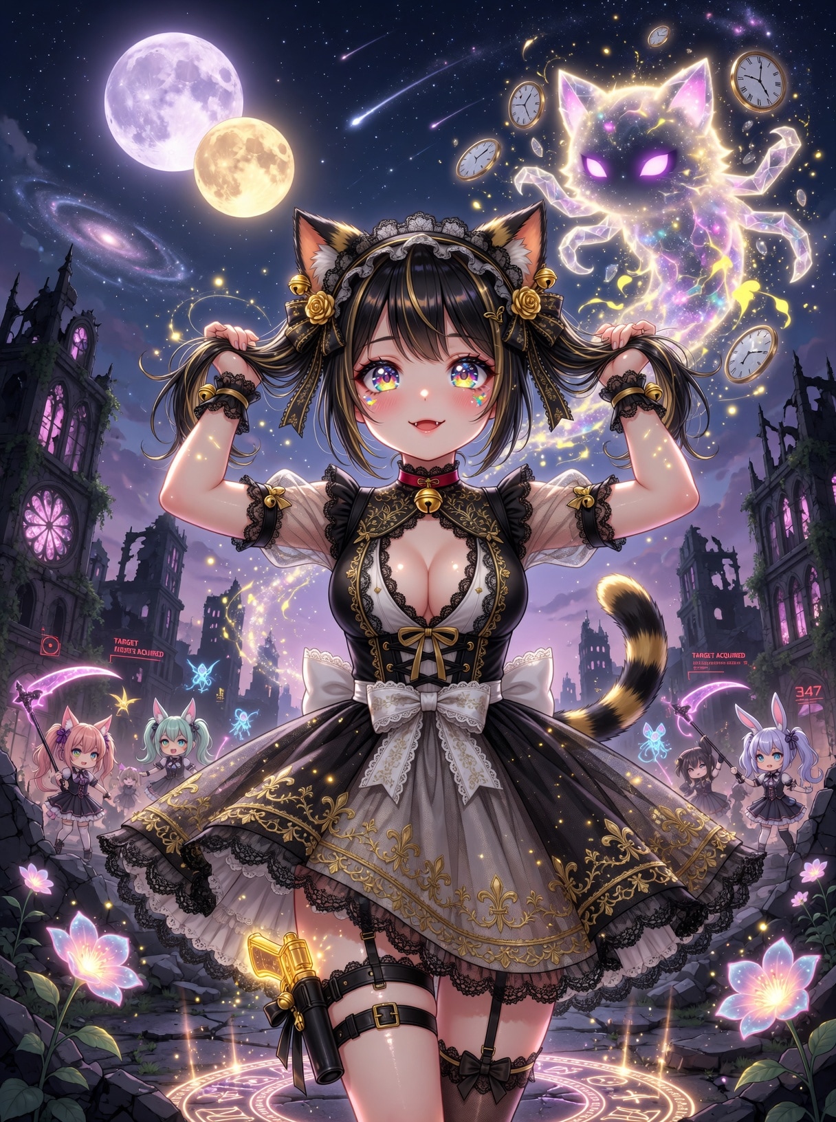 黒ツイにゃん | の人気AIイラスト・グラビア