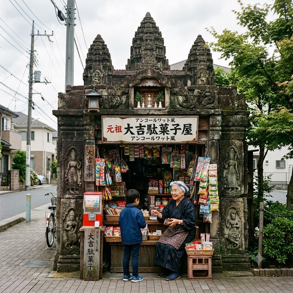 アンコールワット駄菓子屋
