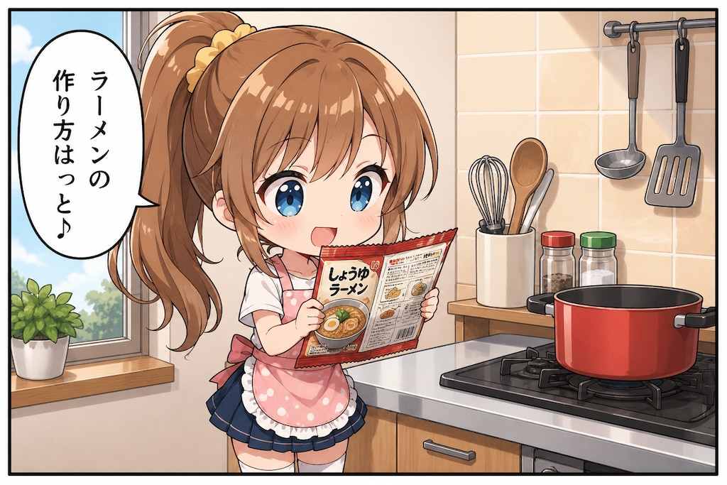 【4コマ】ラーメンのつくりかた ～特製かやく編～