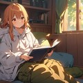 秋の夜長の読書 3枚目