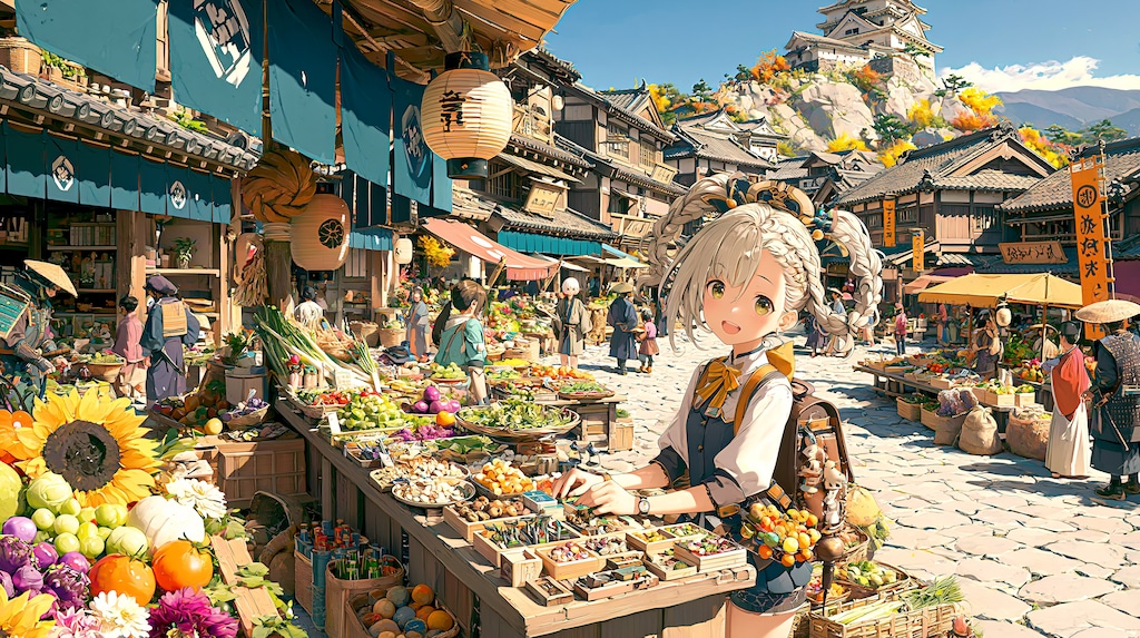 倭の国の城下市場