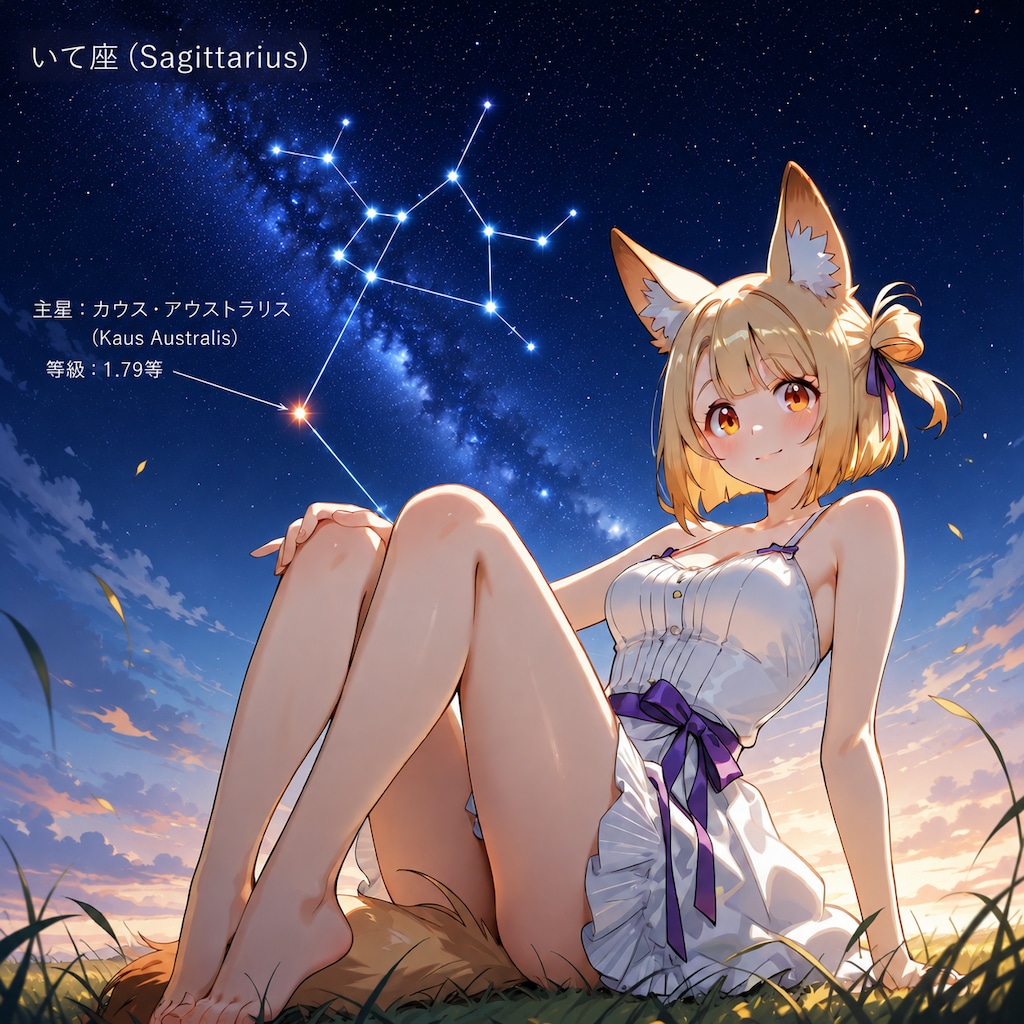 夏の星座：いて座