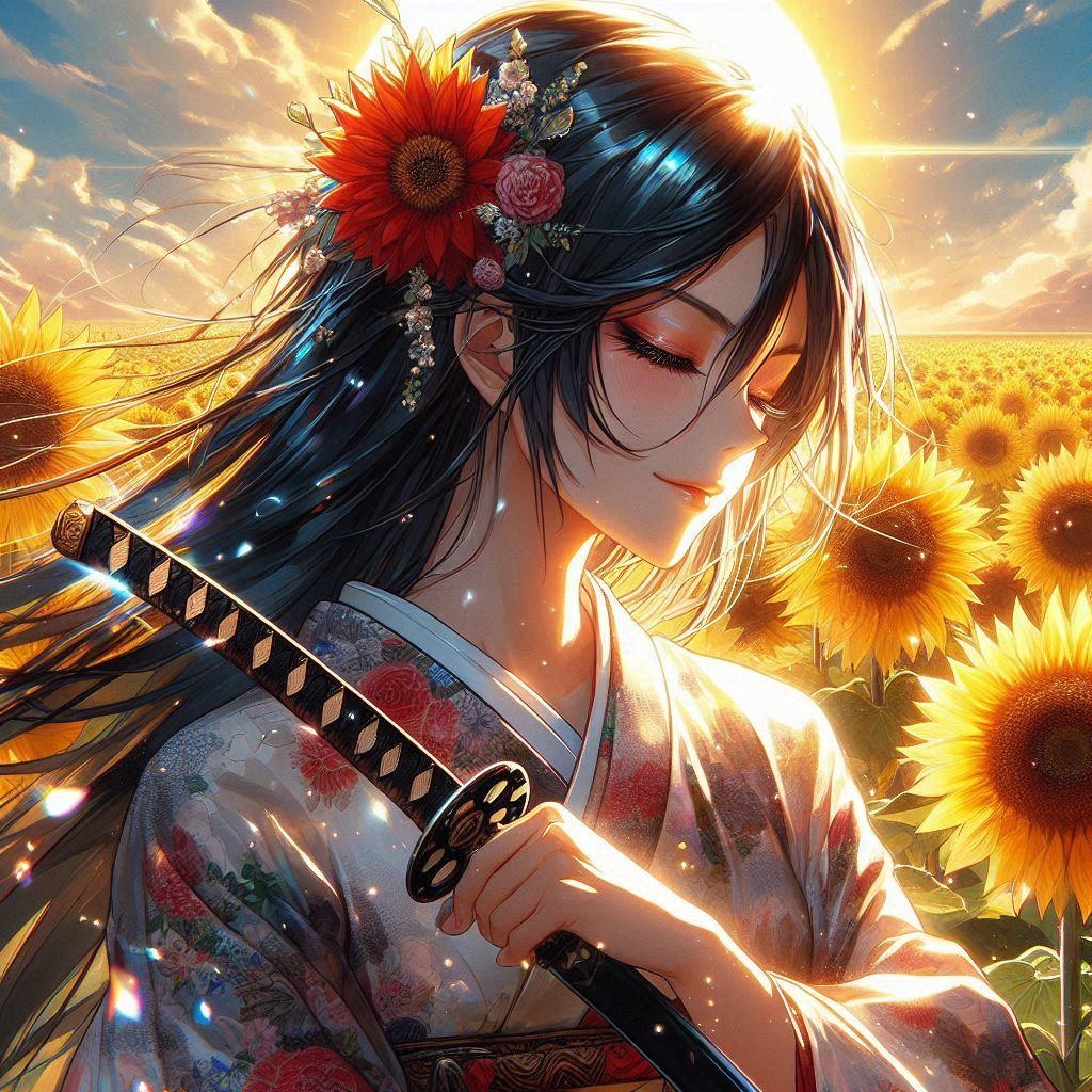 黒髪の女侍さん２３５