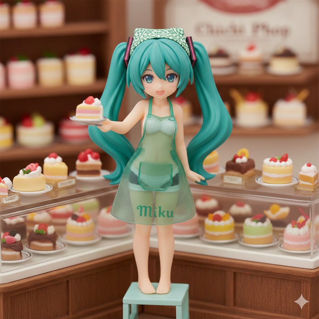 ケーキ屋さんのフィギュアなミクさん