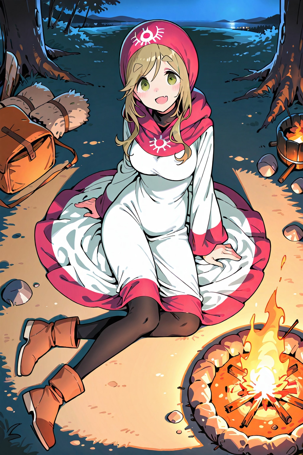 異世界ゆるキャン犬王女イヌ子 | の人気AIイラスト・グラビア