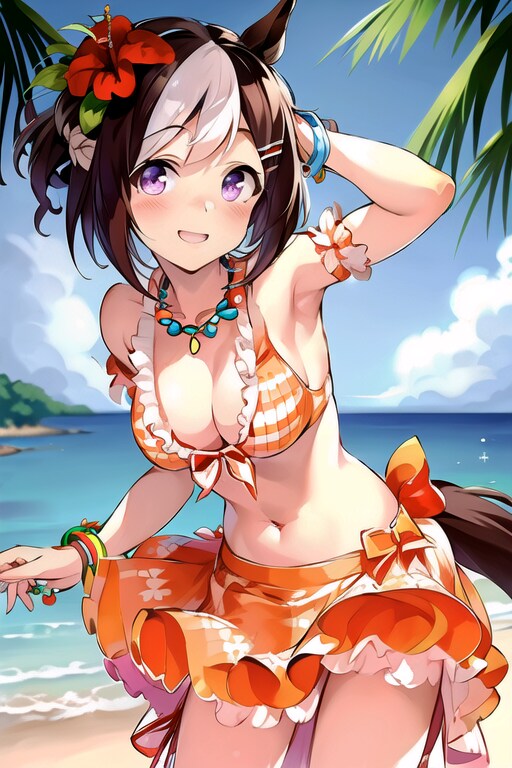 えへへ、トレーナーさん、似合ってますか？