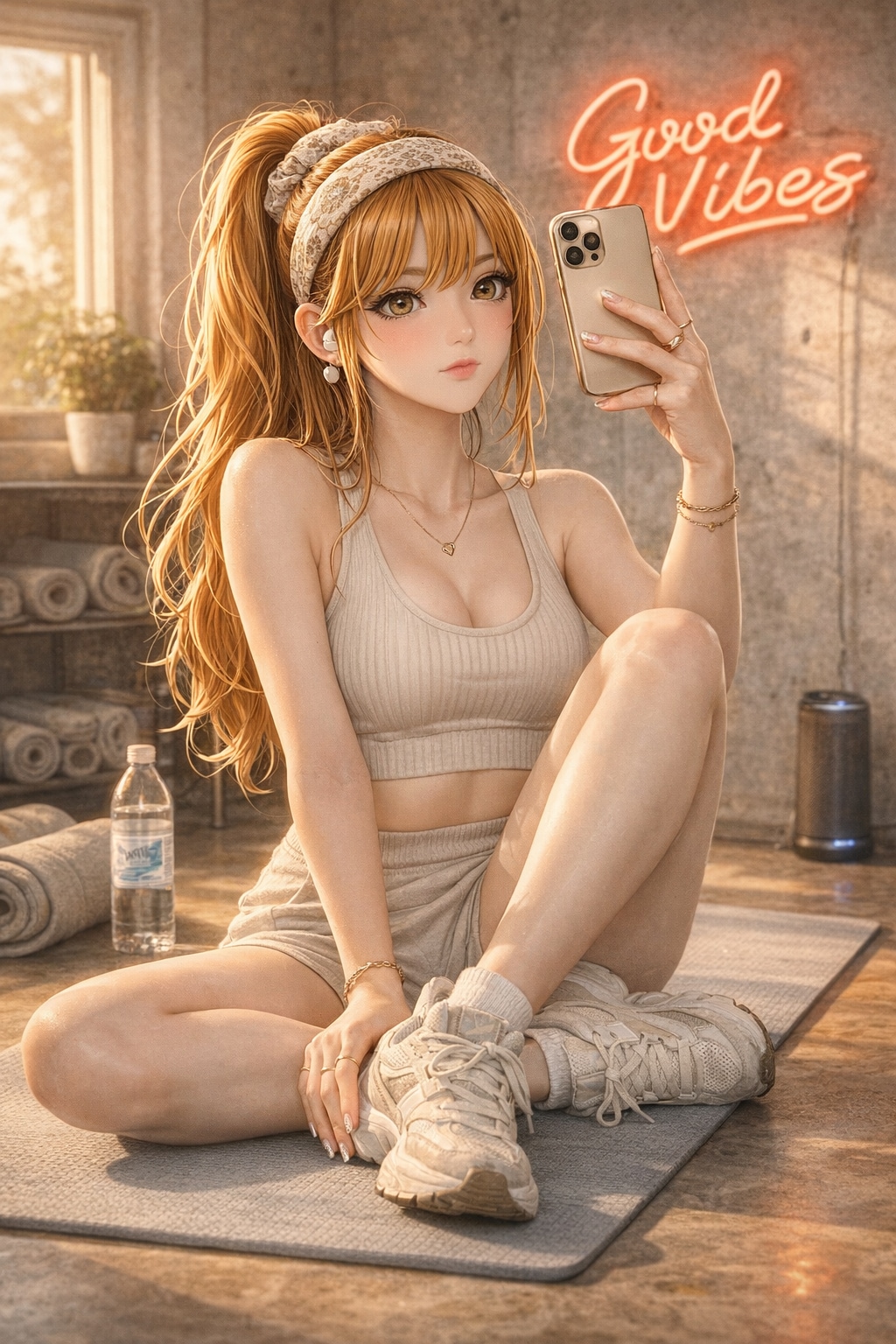 堕ち姫は、朝からトレーニングを欠かさない | の人気AIイラスト・グラビア